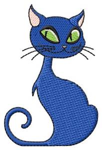 Picture of Halloween Cat Machine Embroidery Design