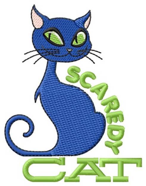 Picture of Scaredy Cat Machine Embroidery Design