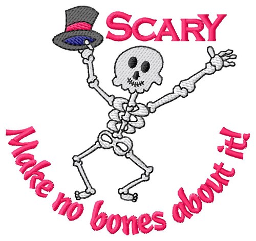 Halloween Skeleton Machine Embroidery Design
