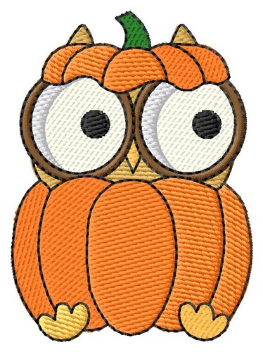Jack O Lantern Owl Machine Embroidery Design