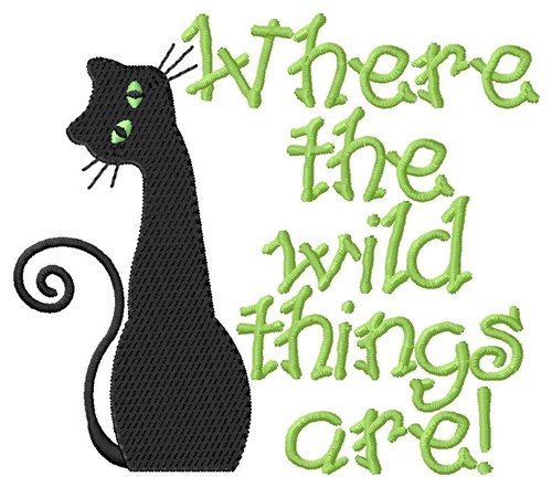 Wild Things Machine Embroidery Design