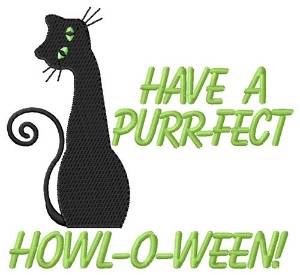 Picture of Purr-Fect Howl-o-ween Machine Embroidery Design