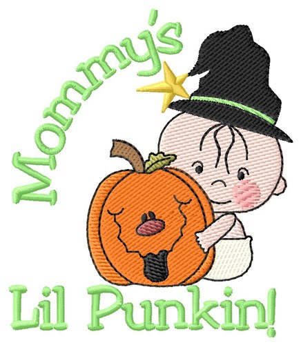 Mommys Lil Punkin! Machine Embroidery Design