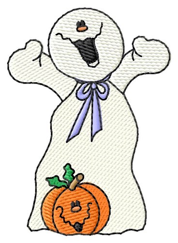 Happy Halloween Ghost! Machine Embroidery Design