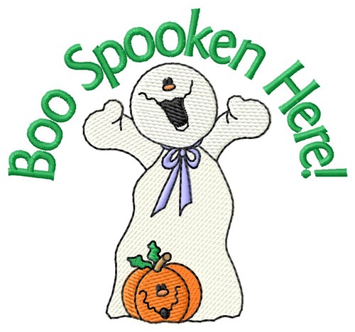 Spooky Halloween Ghost Machine Embroidery Design