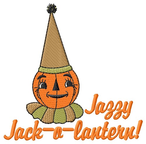 Jack-O-Lantern Machine Embroidery Design