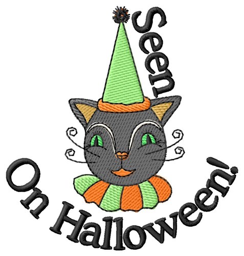 Seen On Halloween Machine Embroidery Design