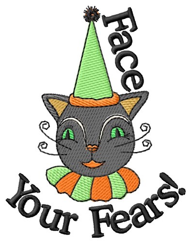 Face Your Fears Machine Embroidery Design
