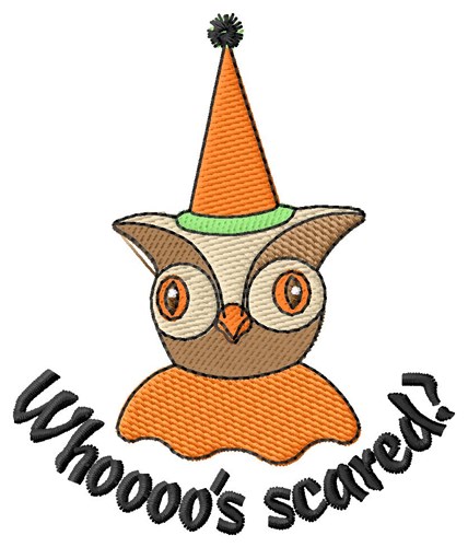 Boo-tiful Halloween Owl Machine Embroidery Design