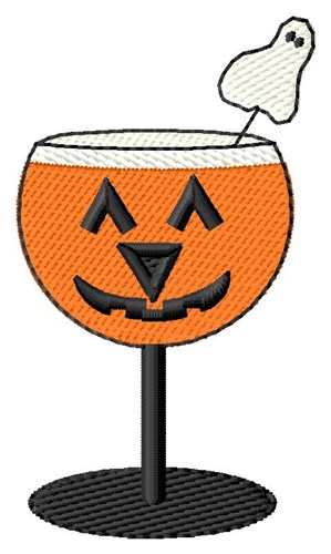Pumpkin Drink Machine Embroidery Design