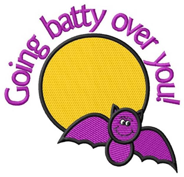 Picture of Batty Over You Machine Embroidery Design