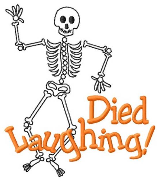 Picture of Spooky Skeleton Machine Embroidery Design
