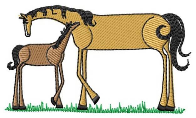 Picture of Horse And Pony Machine Embroidery Design
