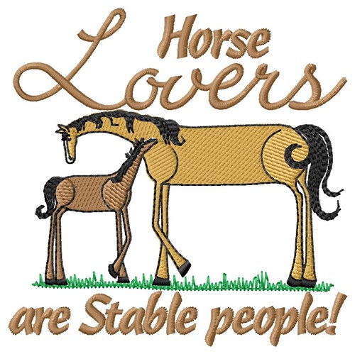 Horse Lovers Machine Embroidery Design