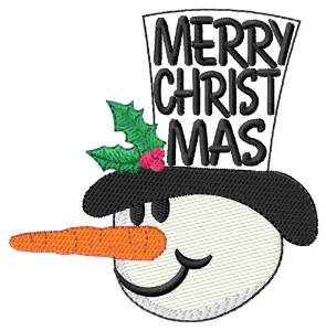 Picture of Christmas Snowman Machine Embroidery Design