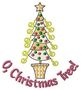 Picture of O Christmas Tree Machine Embroidery Design