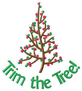 Picture of Trim The Xmas Tree! Machine Embroidery Design