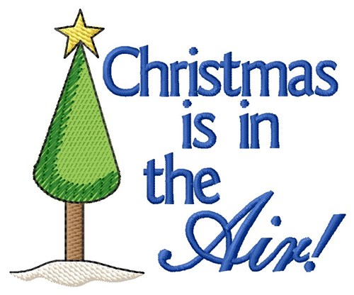Xmas In the Air Machine Embroidery Design