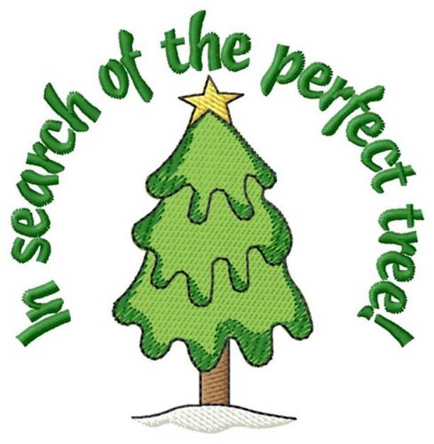 Picture of The Perfect Xmas Tree Machine Embroidery Design