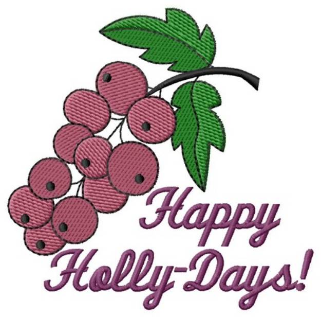 Picture of Holly-Days Machine Embroidery Design