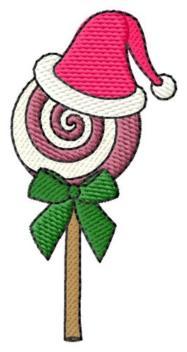 Christmas Lollipop Machine Embroidery Design
