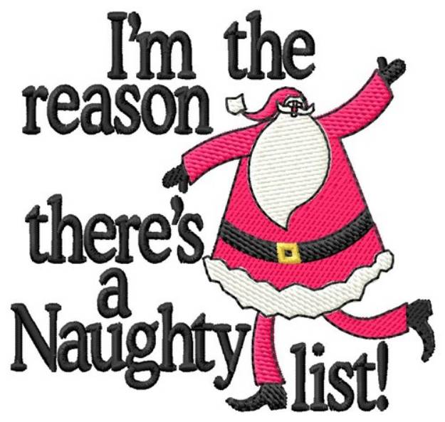 Picture of Santas Naughty List Machine Embroidery Design