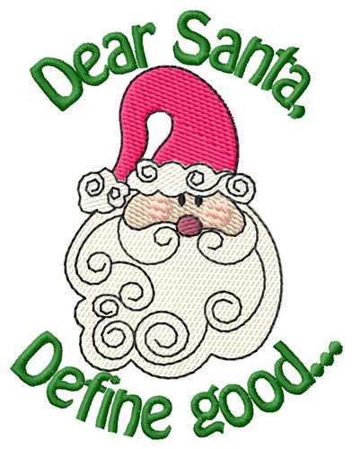Believe In Santa Claus Machine Embroidery Design