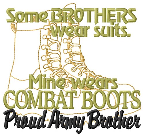 Army Brother Machine Embroidery Design