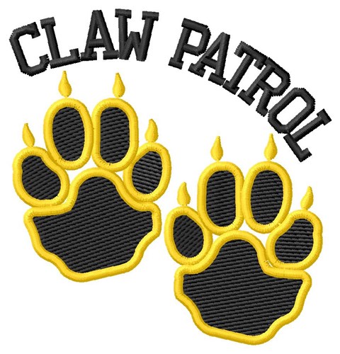 Cat Claw Patrol Machine Embroidery Design