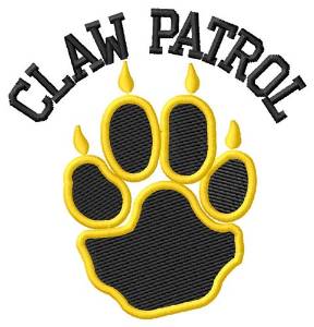 Picture of Bear Claw Patrol Machine Embroidery Design