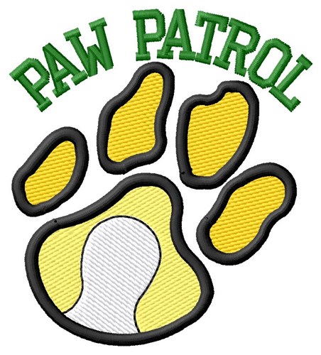 Cat Patrol Tennis Machine Embroidery Design