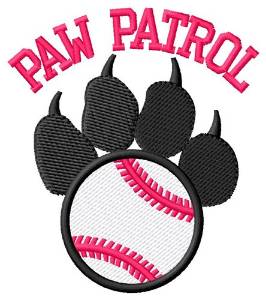 Picture of Dog Patrol Baseball Machine Embroidery Design