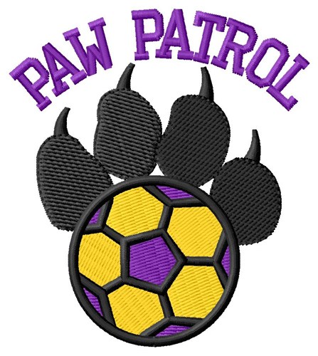 Dog Patrol Soccer Machine Embroidery Design