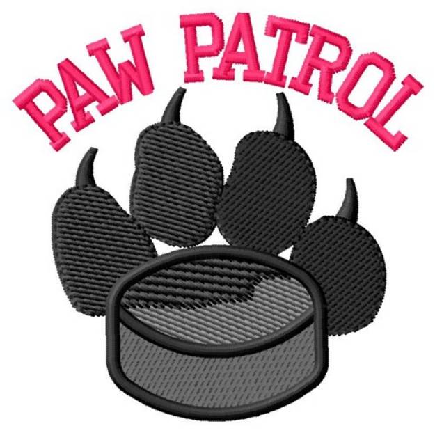 Picture of Dog Patrol Hockey Machine Embroidery Design
