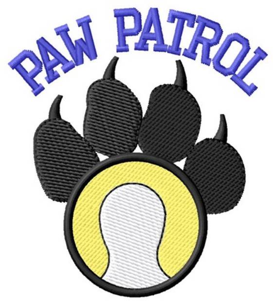 Picture of Dog Patrol Tennis Machine Embroidery Design