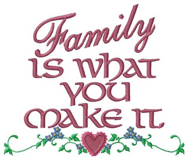 Picture of Family Is Love Machine Embroidery Design