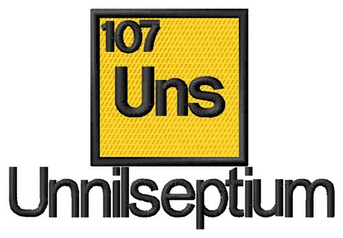 107 Unnilseptium Machine Embroidery Design
