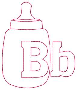 Picture of Bottle B Machine Embroidery Design