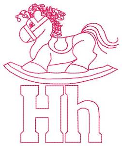 Picture of Horse H Machine Embroidery Design