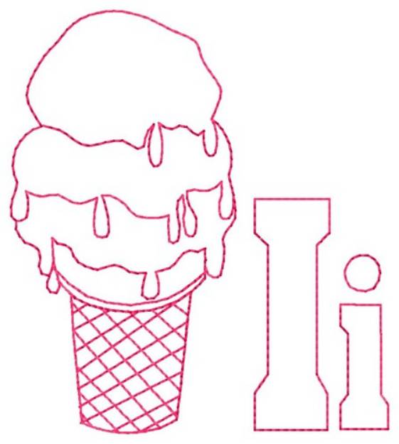Picture of Ice Cream I Machine Embroidery Design