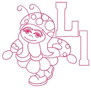 Picture of Ladybug L Machine Embroidery Design