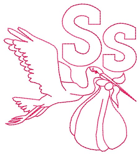 Stork S Machine Embroidery Design
