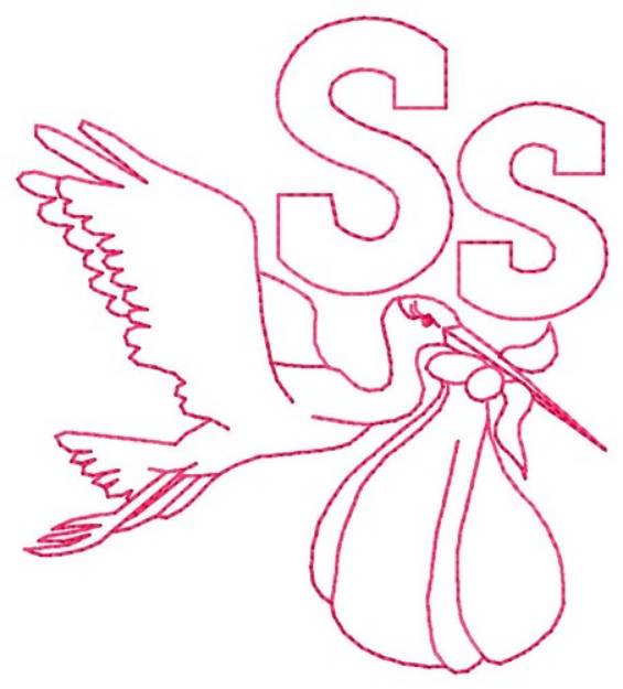 Picture of Stork S Machine Embroidery Design