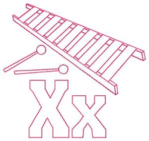 Picture of Xylophone X Machine Embroidery Design