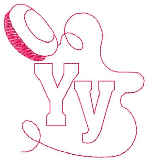 Picture of Yo-Yo Y Machine Embroidery Design