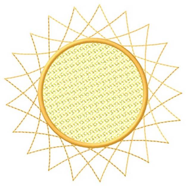 Picture of Spirograph Sun Machine Embroidery Design