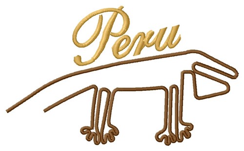 Nazca Lines Peru Machine Embroidery Design