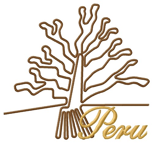 Peru Nazca Lines Machine Embroidery Design