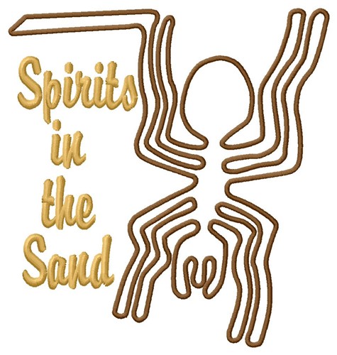 Spirits Nazca Lines Machine Embroidery Design