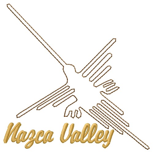 Nazca Valley Lines Machine Embroidery Design
